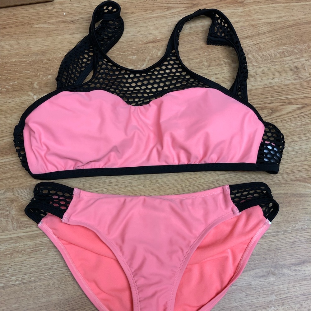 Hot pink bikini set